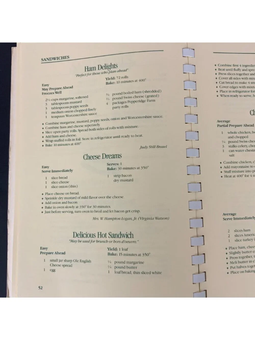 Charleston Receipts Repeats Cookbook By Junior League of Charleston 1992 Spiral